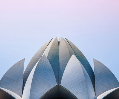 lotus Temple against clear sky